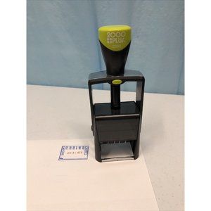 2000 Plus Dater RECEIVED Blue and Red Ink Stamp